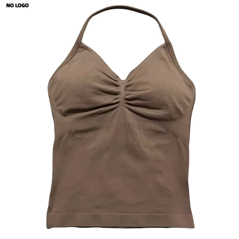 Longline Open Back Halter Top 