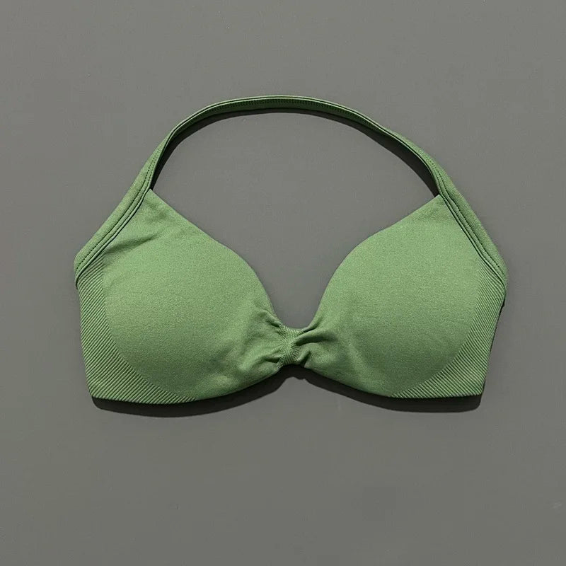 STRAPPY SEAMLESS YOGA BRA