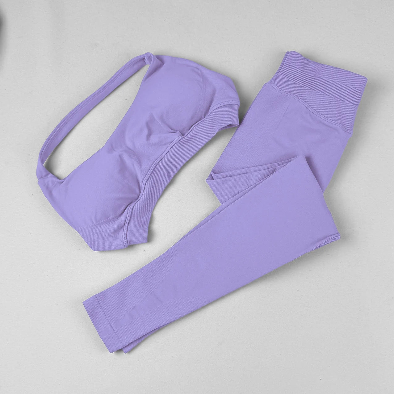 Two Piece Seamless leggings and Sports Bra Set 