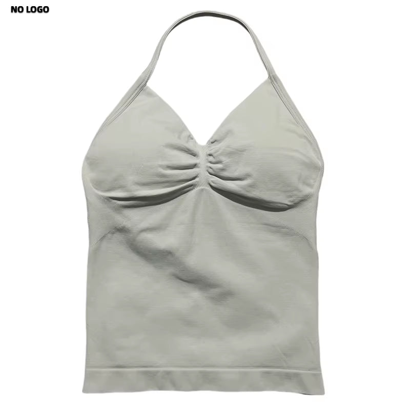 Longline Open Back Halter Top 