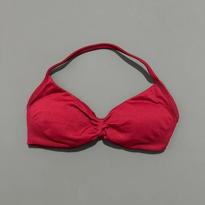 STRAPPY SEAMLESS YOGA BRA