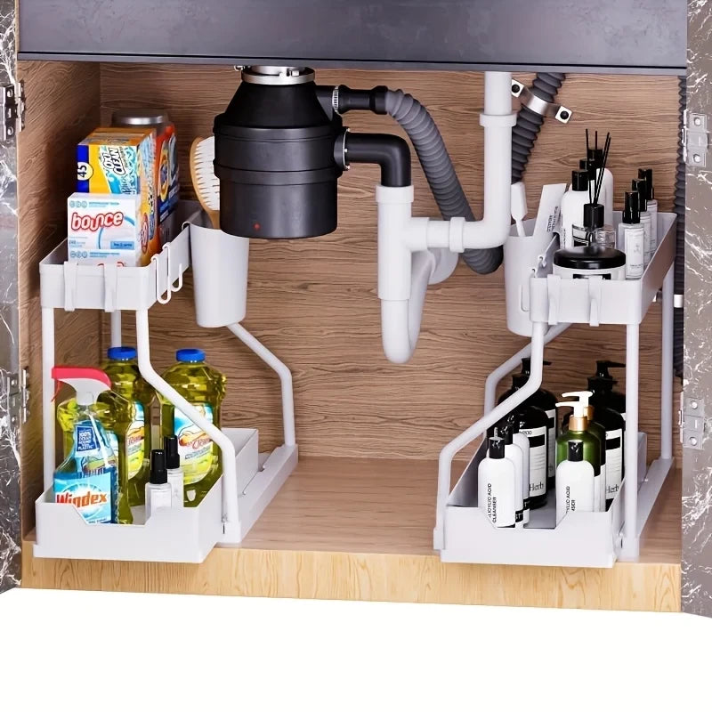 Two-Tier Pull-Out Under Sink Organizer