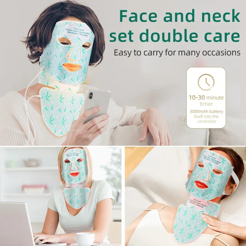Facial LED Light Therapy Mask