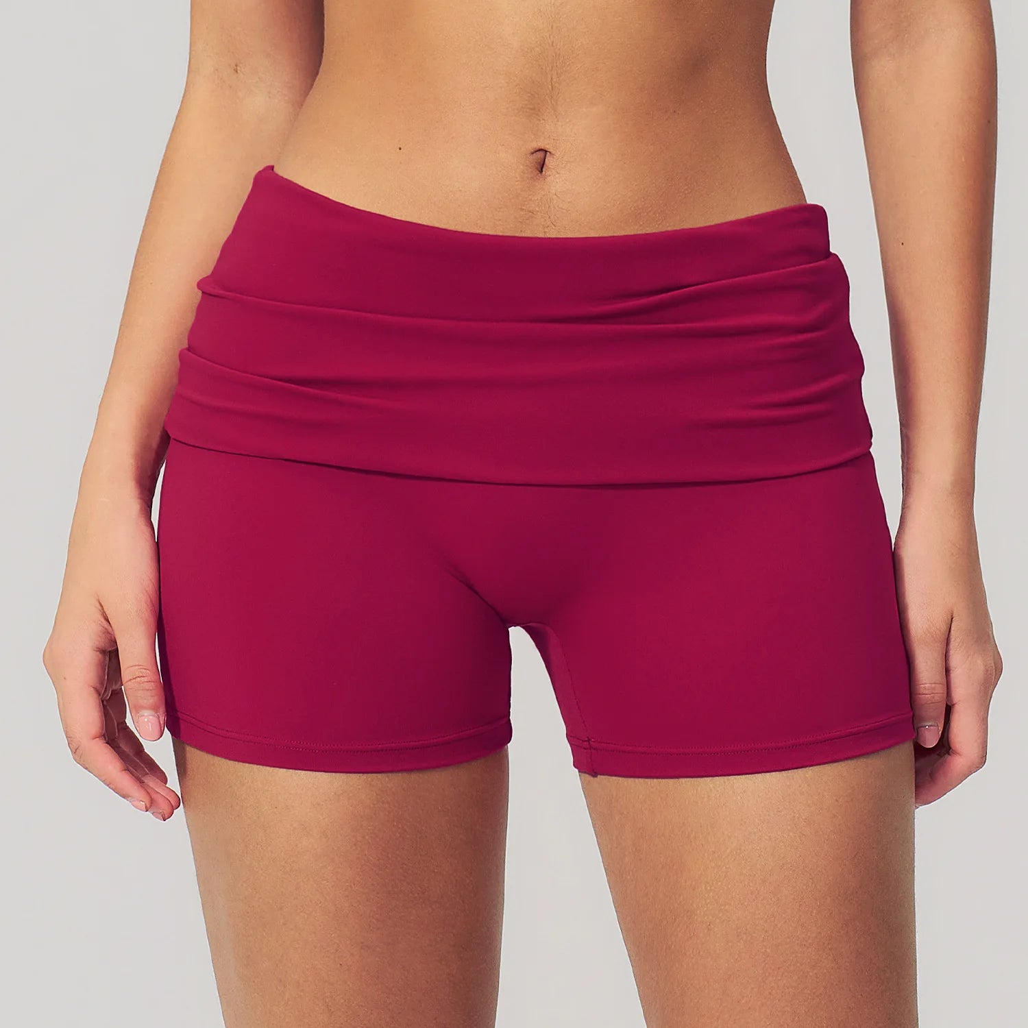 Butt Lifting Fold over Fitness Shorts 