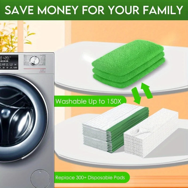 Reusable Fiber Mop Pads