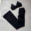 Two Piece Wide leg Flared Pants Set