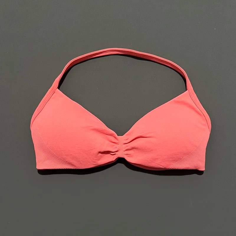 STRAPPY SEAMLESS YOGA BRA