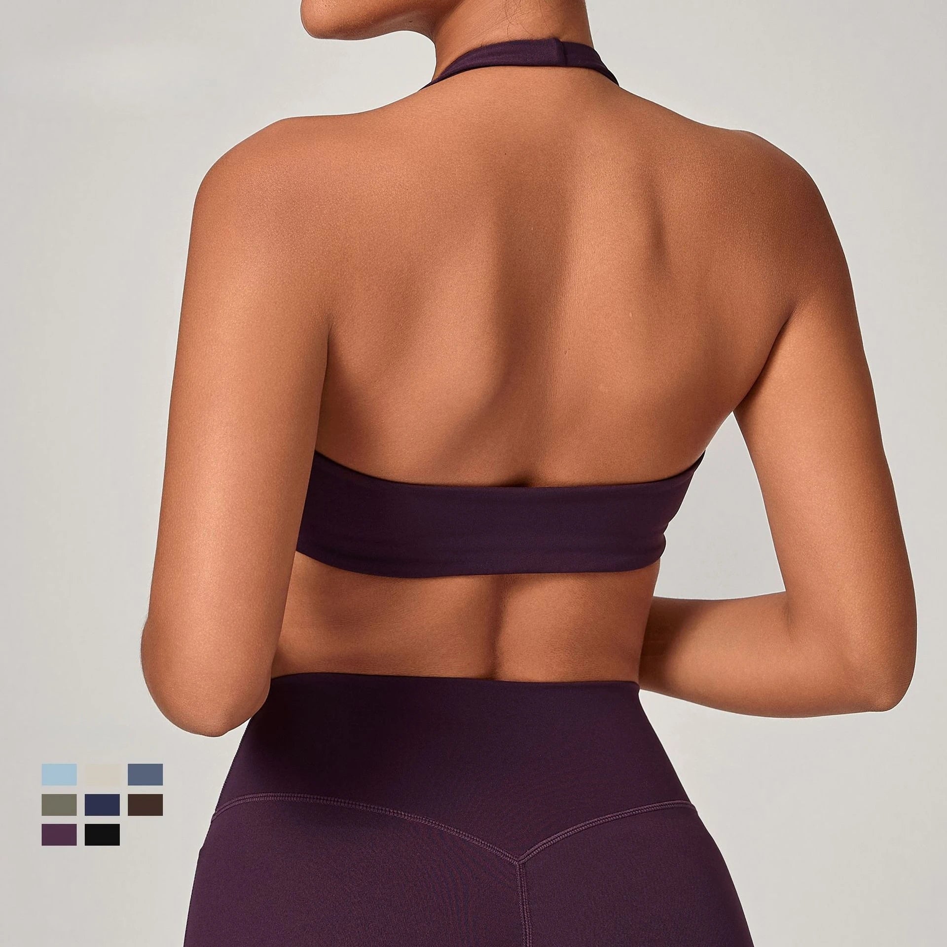 Open Back Fitness Halter Top