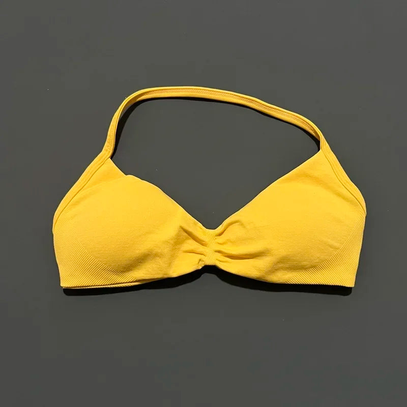 STRAPPY SEAMLESS YOGA BRA