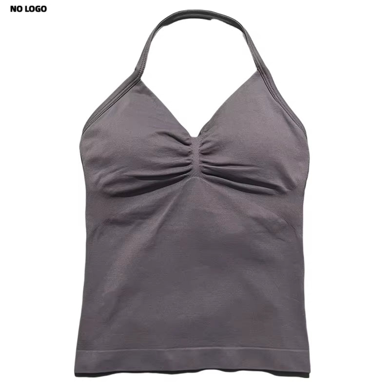 Longline Open Back Halter Top 