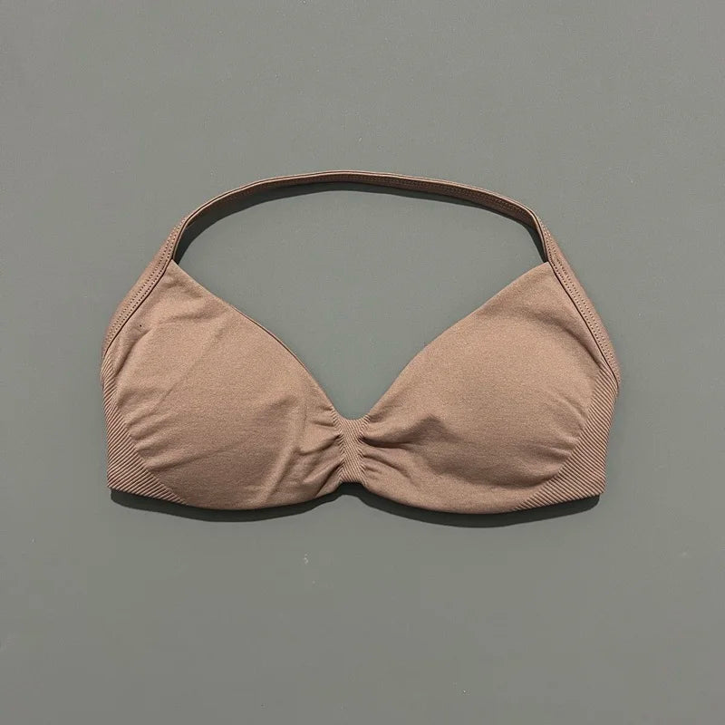 STRAPPY SEAMLESS YOGA BRA