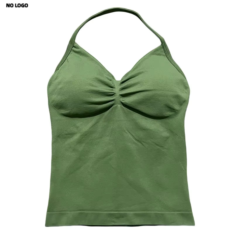 Longline Open Back Halter Top 