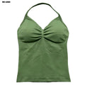 Longline Open Back Halter Top 