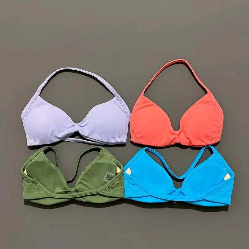 STRAPPY SEAMLESS YOGA BRA