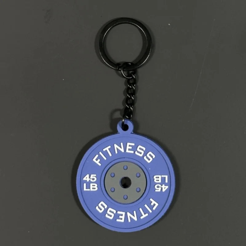 Silicone Dumbbell Keychain  Gym Lovers