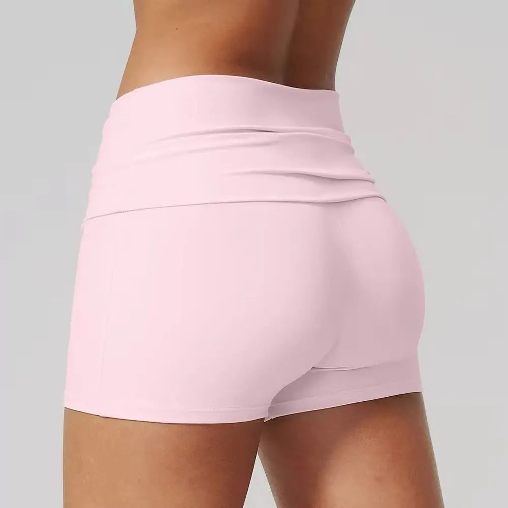 Butt Lifting Fold over Fitness Shorts 