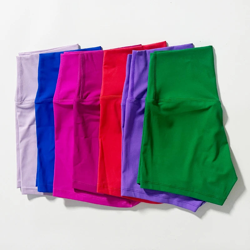 HIGH WAIST YOGA BIKER SHORTS