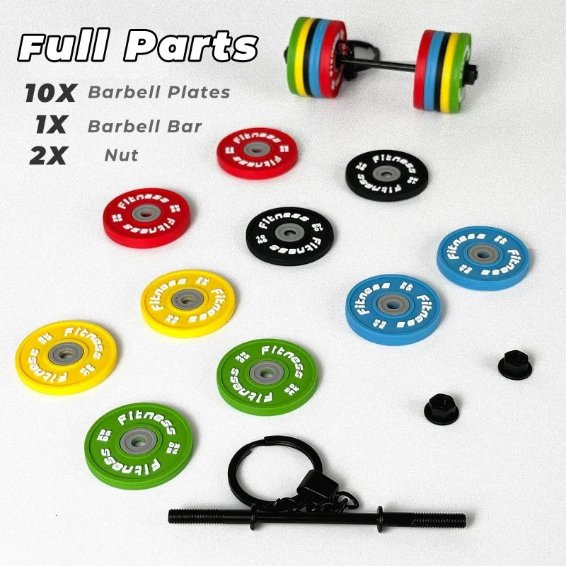 Silicone Dumbbell Keychain  Gym Lovers