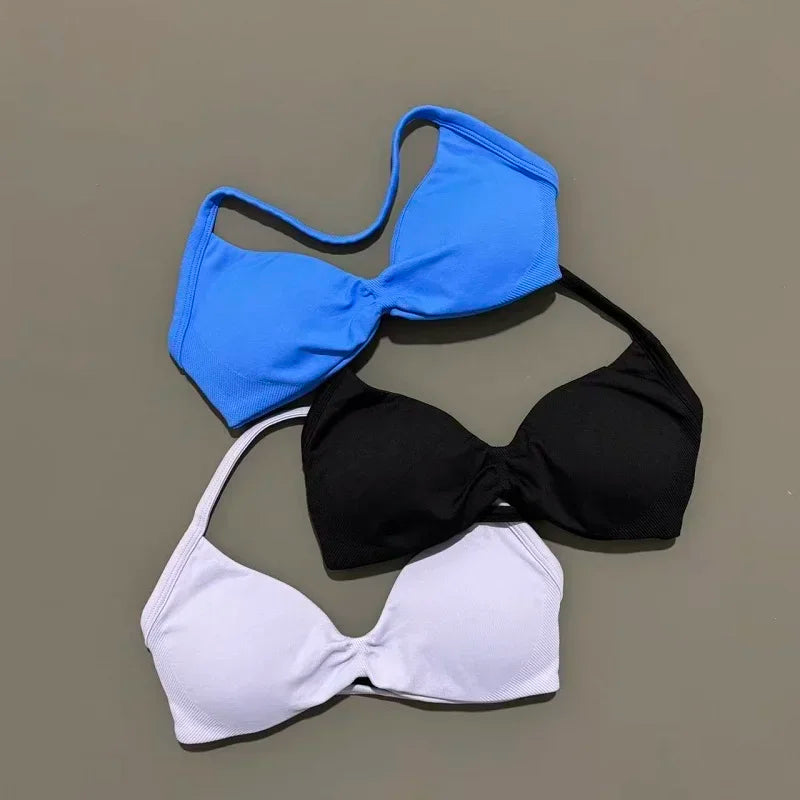 STRAPPY SEAMLESS YOGA BRA