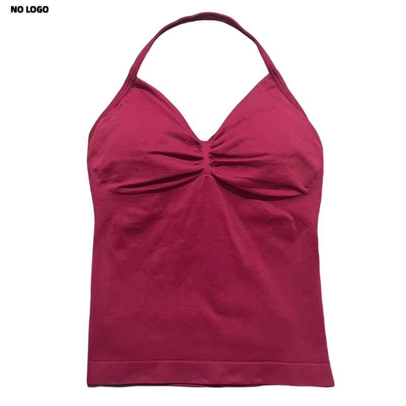 Longline Open Back Halter Top 