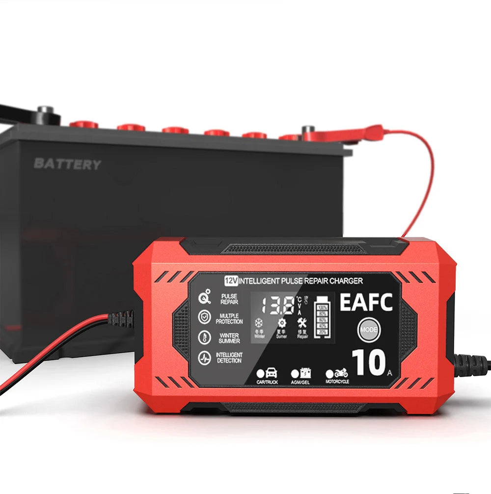 Smart LCD Car Battery Charger