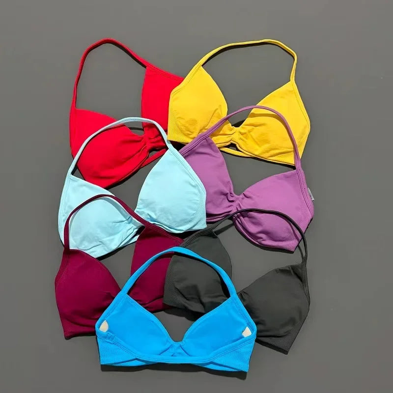 STRAPPY SEAMLESS YOGA BRA