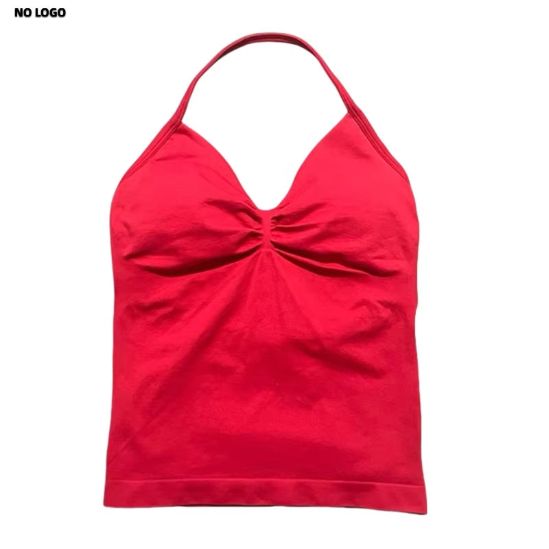 Longline Open Back Halter Top 
