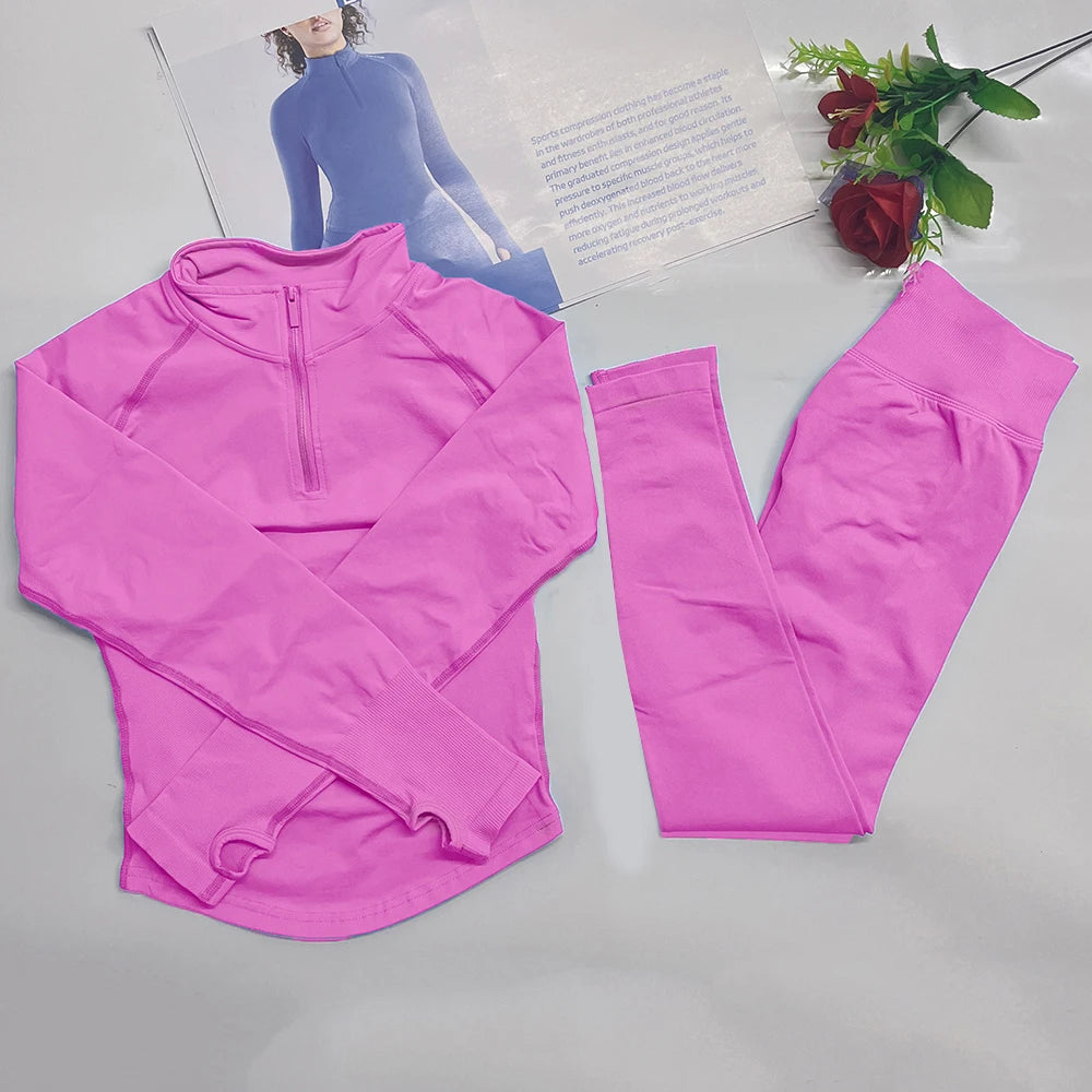 Two Pice Quarter Zip jacket and Impact leggings Set