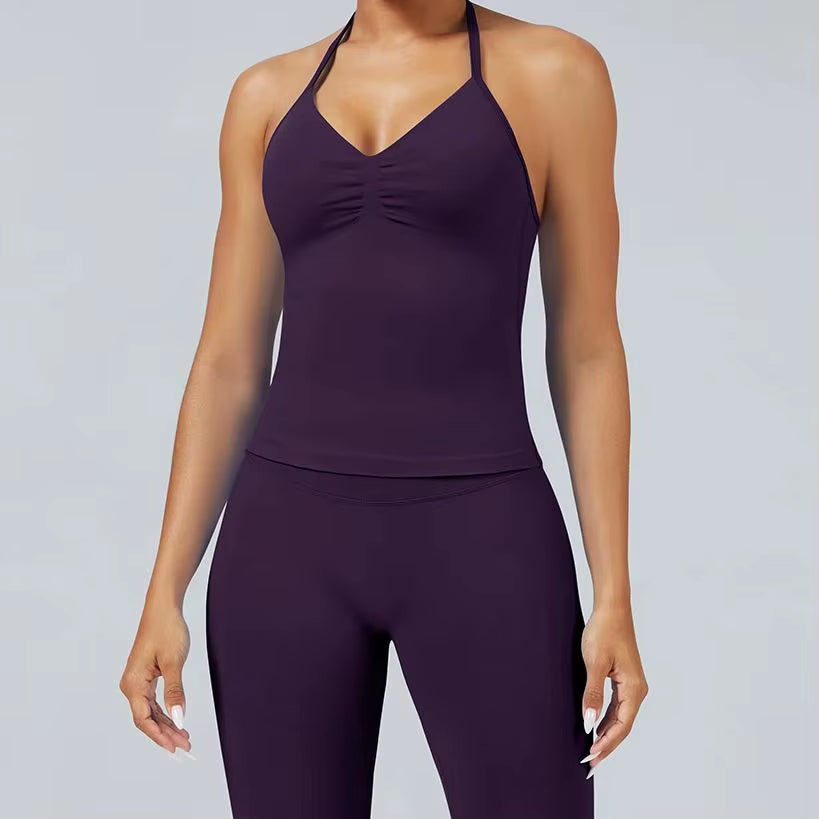 Longline Open Back Halter Top 