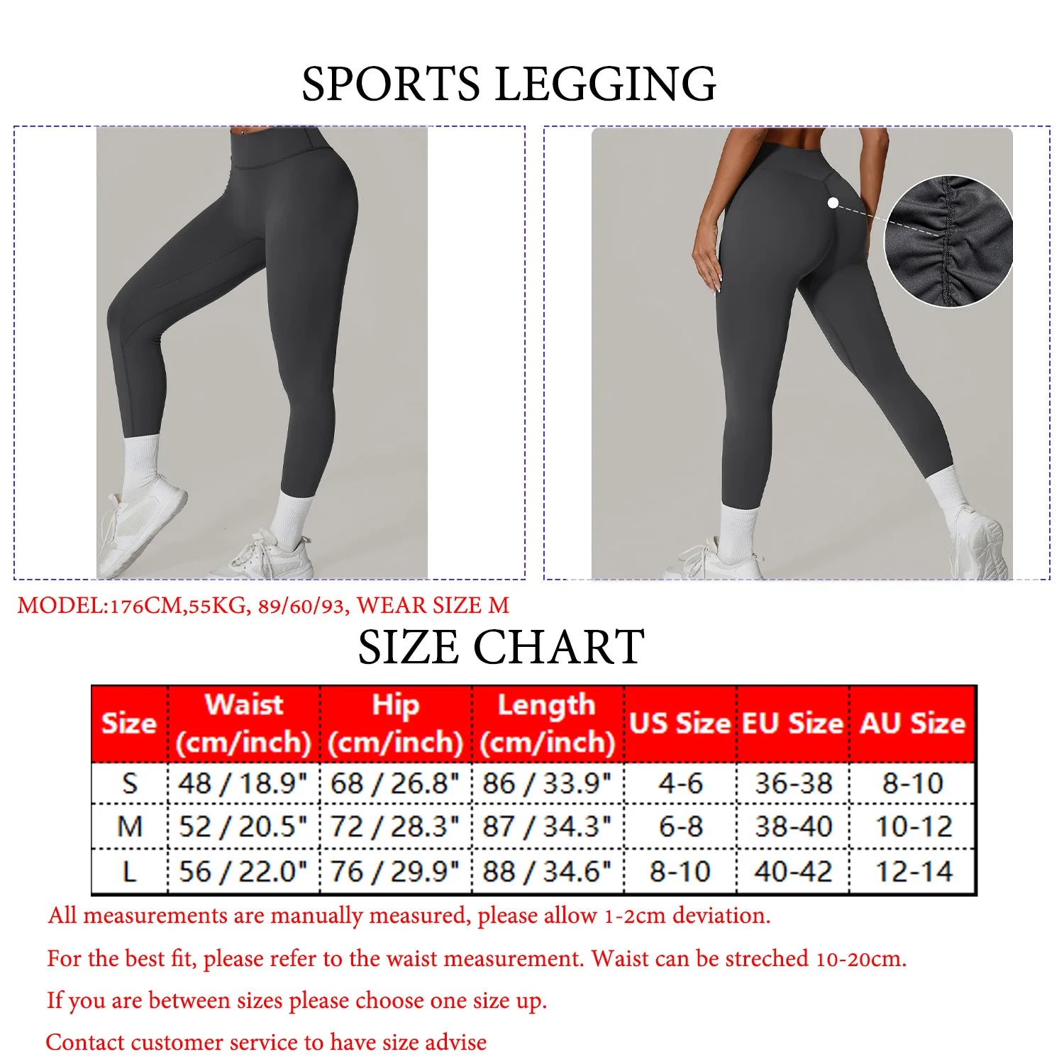 Subtle Scrunch Gym leggings 