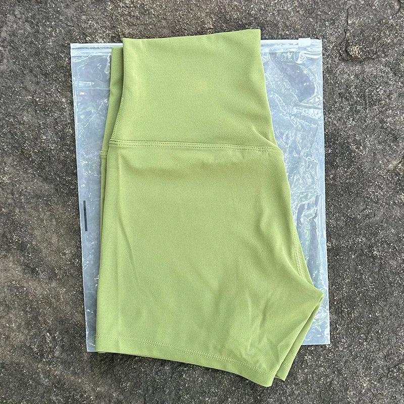 HIGH WAIST YOGA BIKER SHORTS