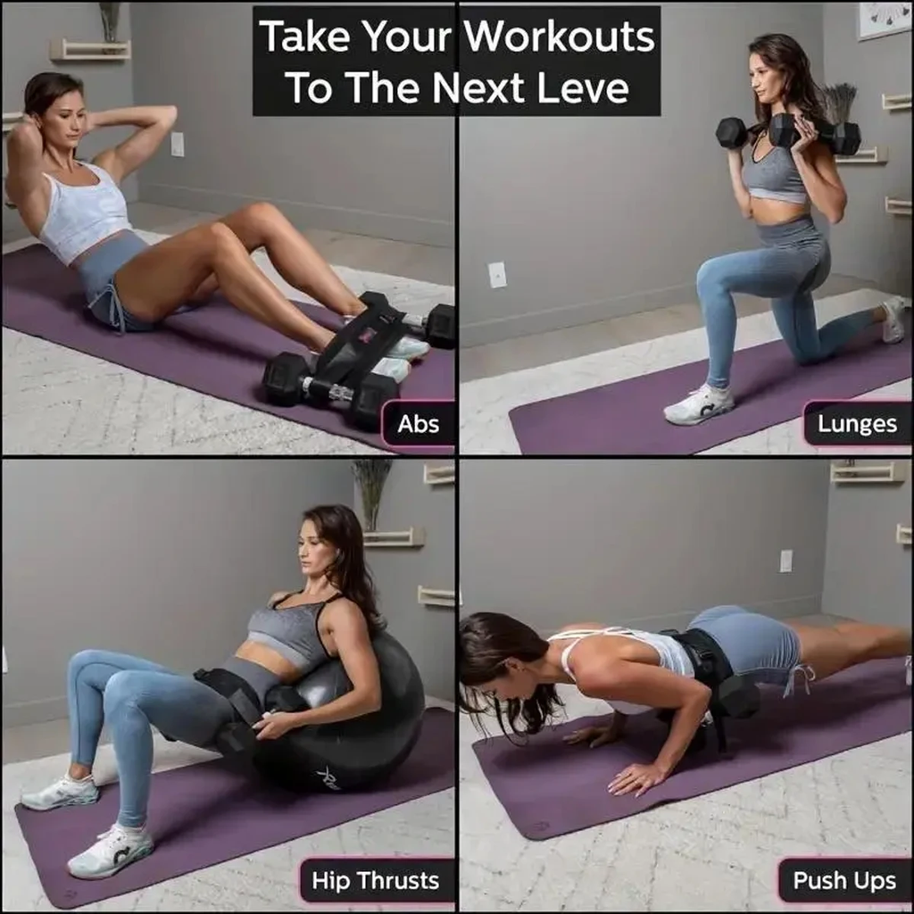 Adjustable Dumbbell Waist Belt