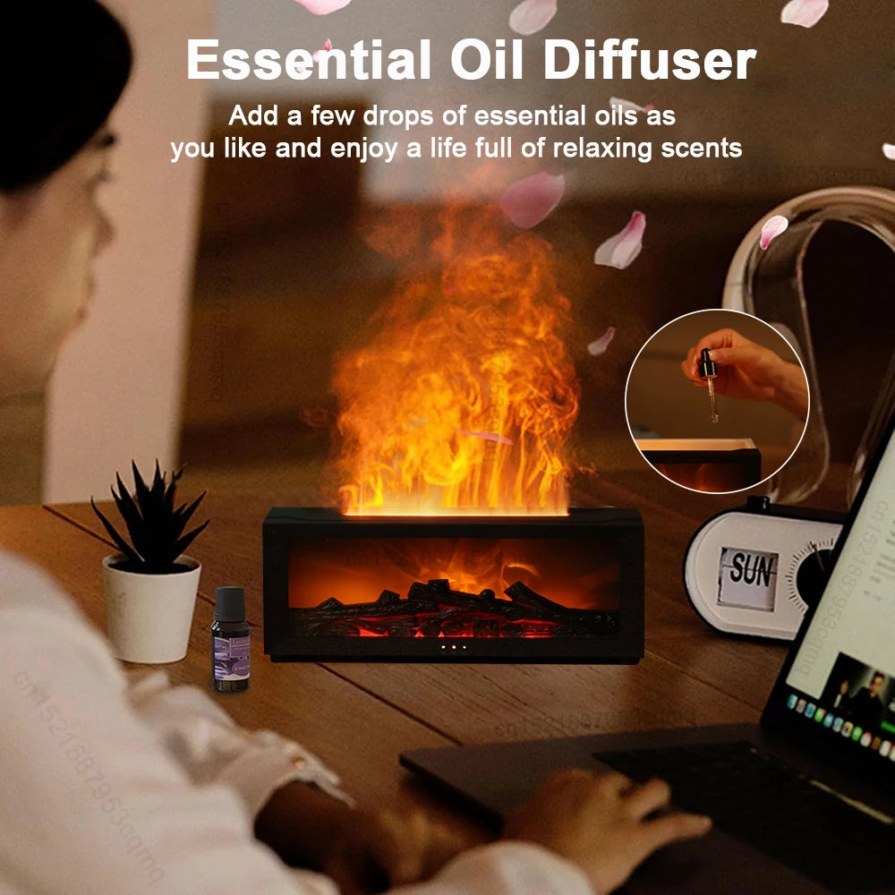 Remote Control Flame Aroma Diffuser