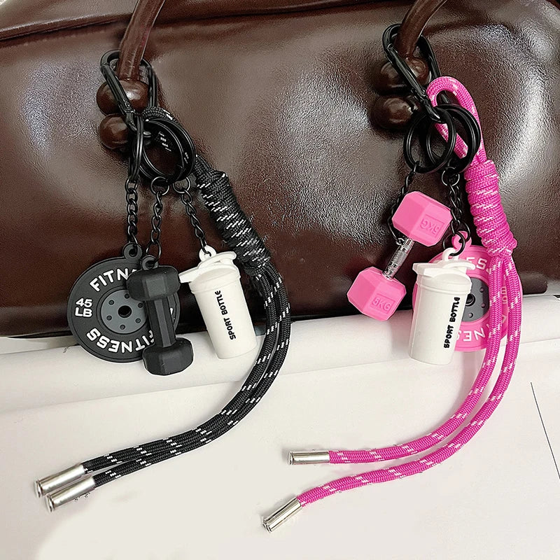 Hand-Woven Fitness Enthusiast Keychain Pendant