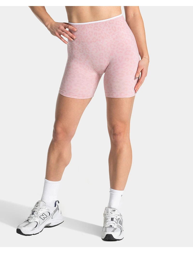 Leopard Print Seamless Shorts