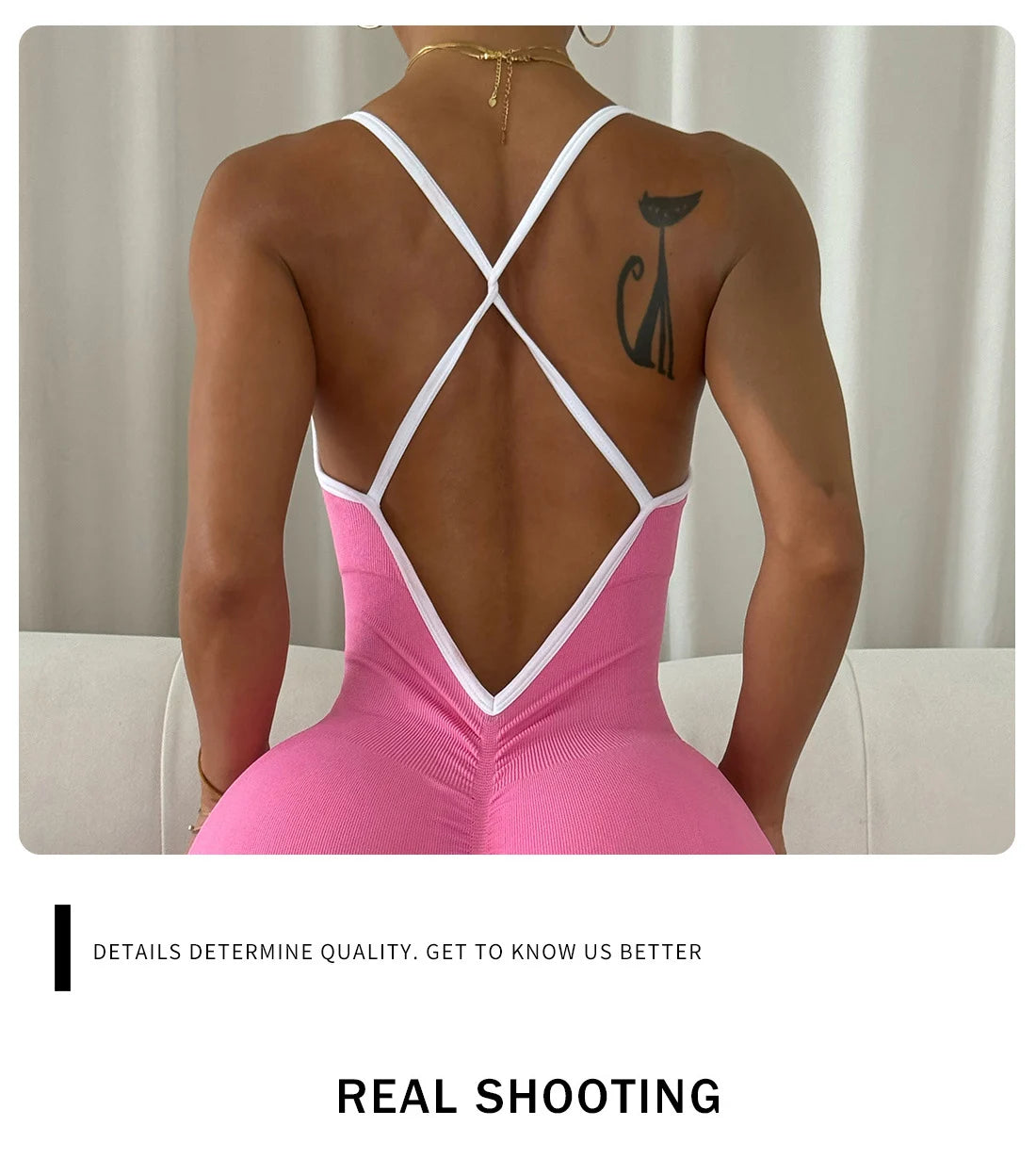 Seamless Spaghetti Strap Padded Yoga One Piece Suit