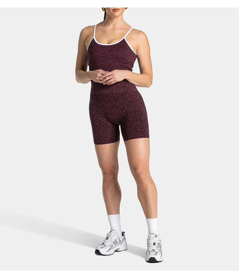 Leopard Print Seamless Shorts