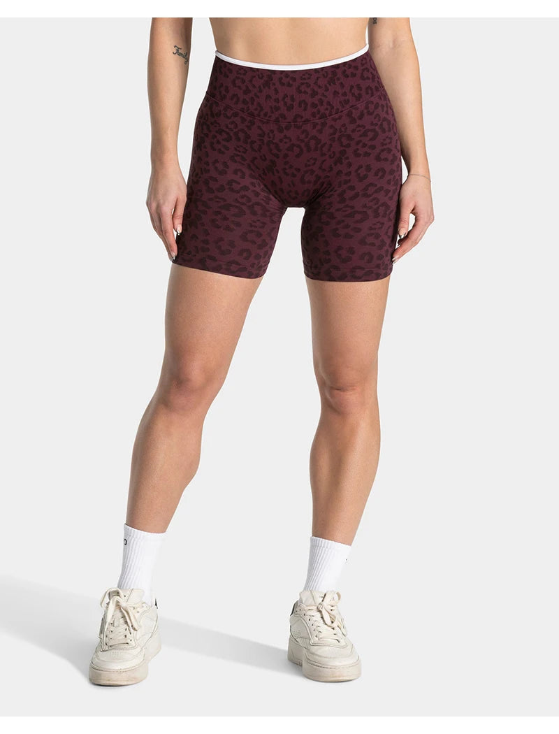 Leopard Print Seamless Shorts