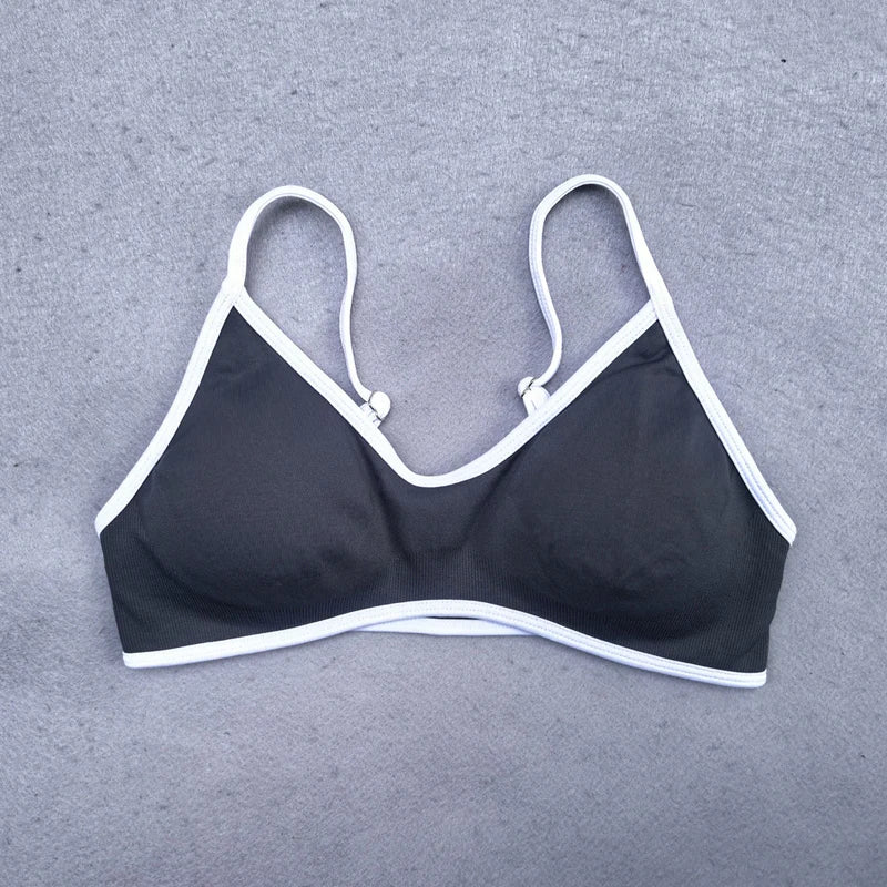 White Detail Legging and Sports Bra