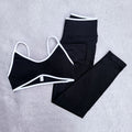White Detail Legging and Sports Bra
