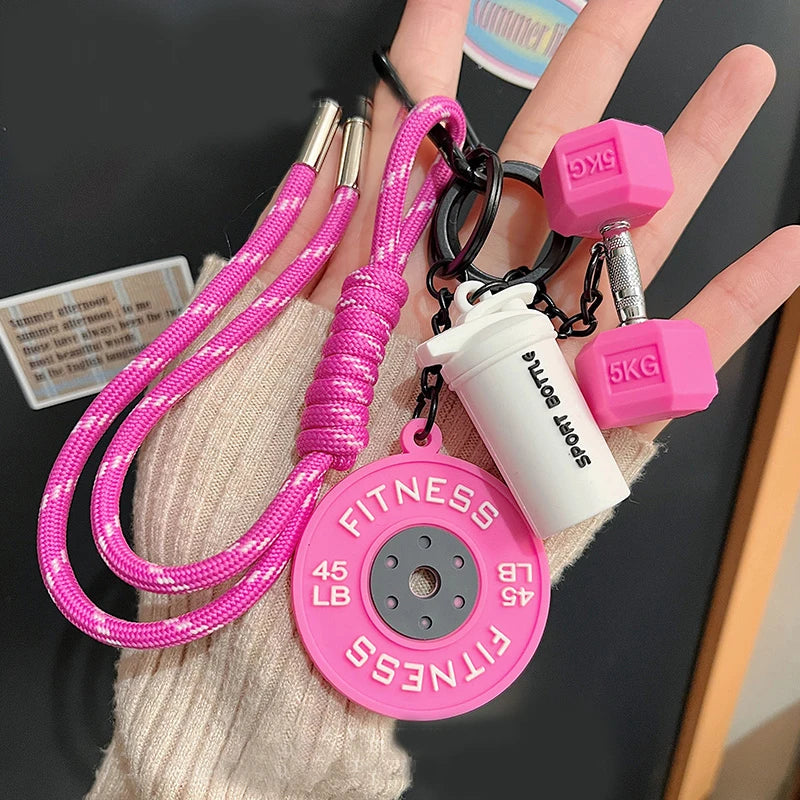 Hand-Woven Fitness Enthusiast Keychain Pendant