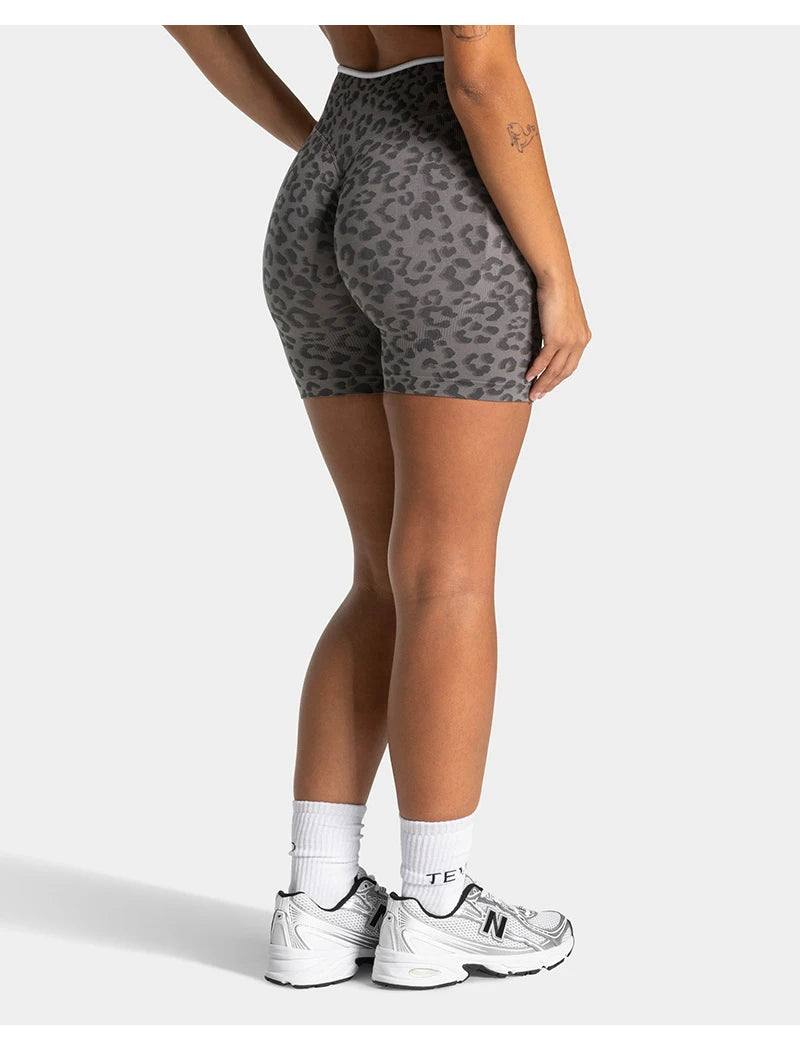 Leopard Print Seamless Shorts