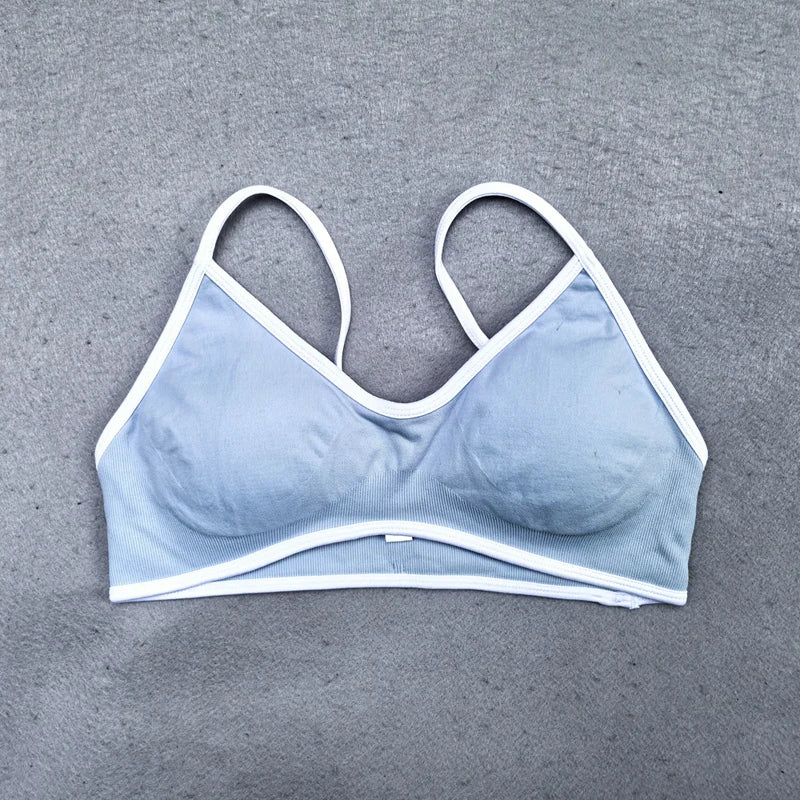 White Detail Legging and Sports Bra