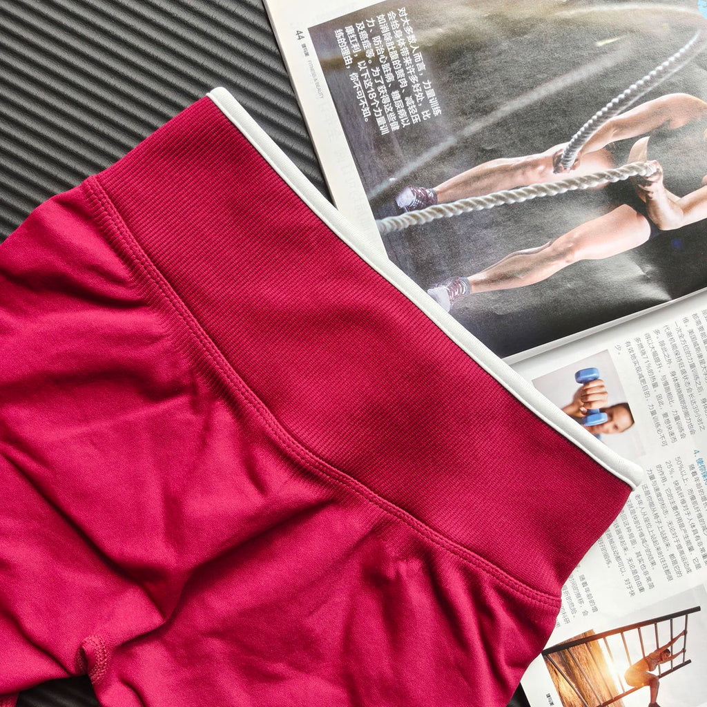 Contrast colour Seamless Breathable Shorts