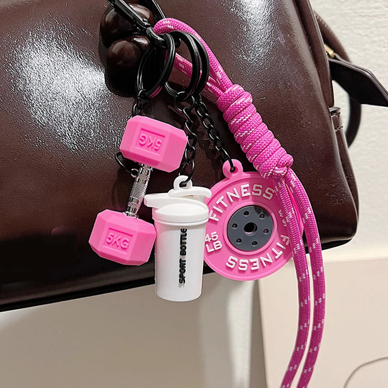 Hand-Woven Fitness Enthusiast Keychain Pendant