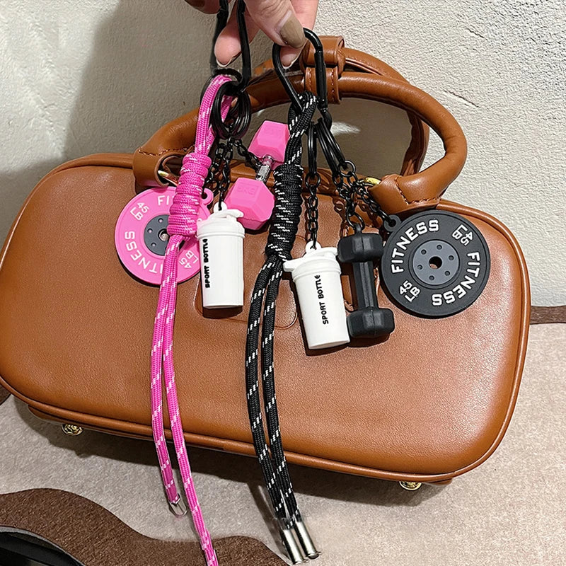Hand-Woven Fitness Enthusiast Keychain Pendant