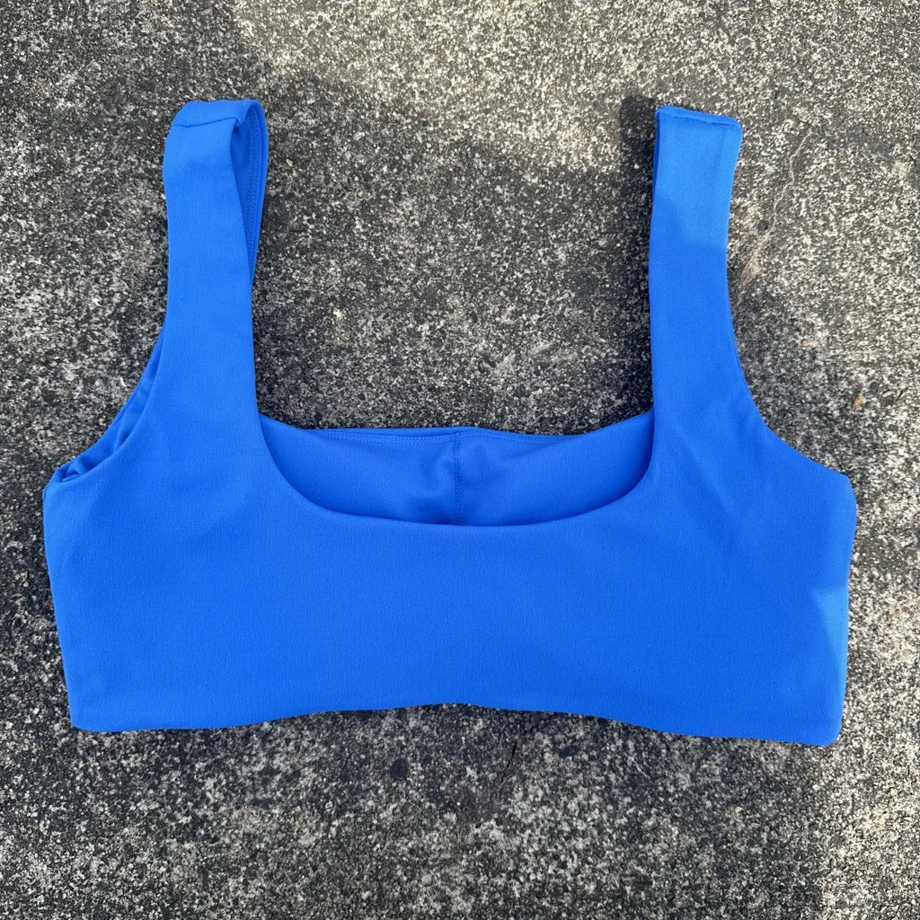 Square Collar Sport Bra Top 
