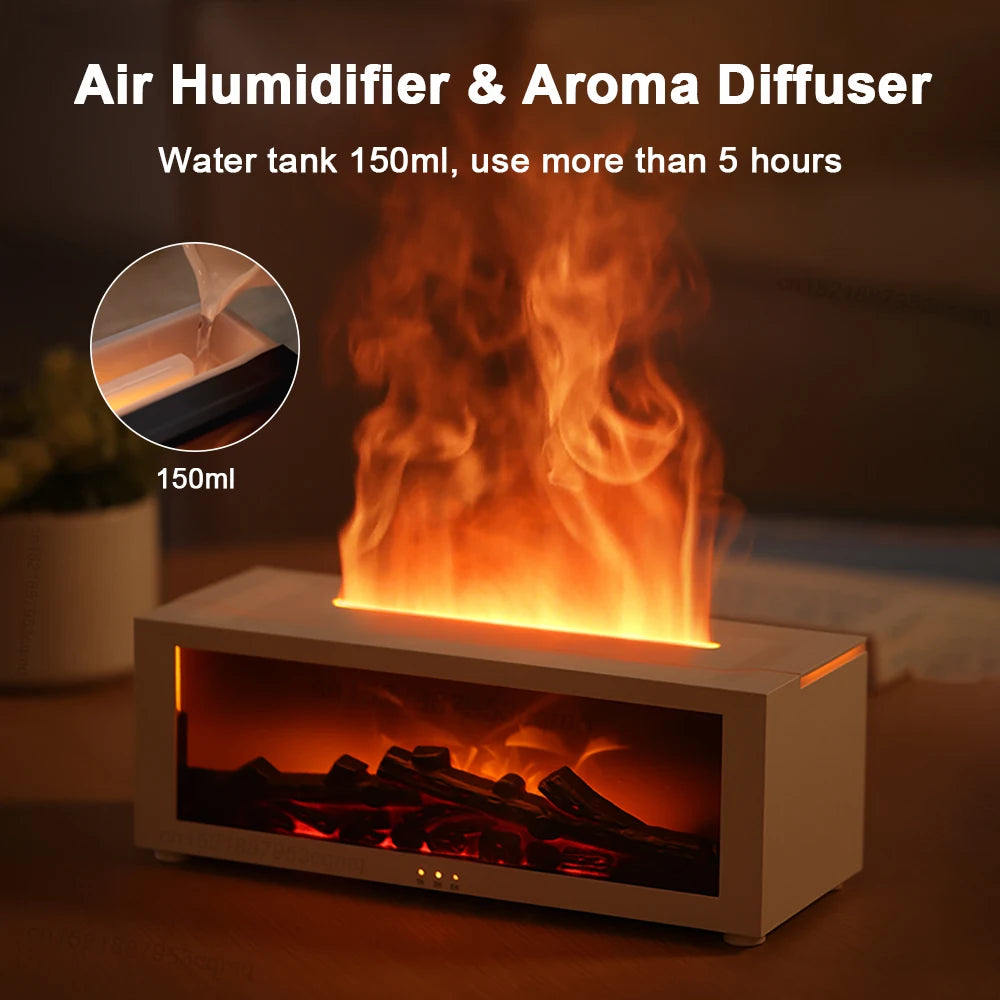 Remote Control Flame Aroma Diffuser