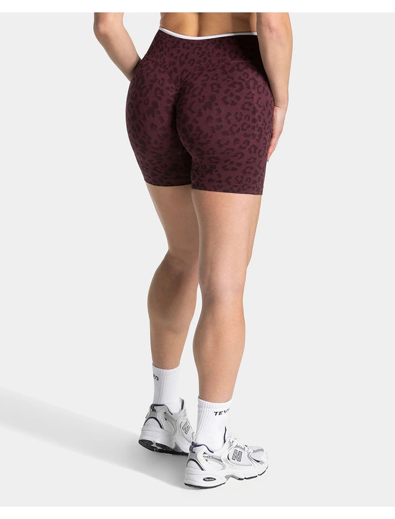 Leopard Print Seamless Shorts