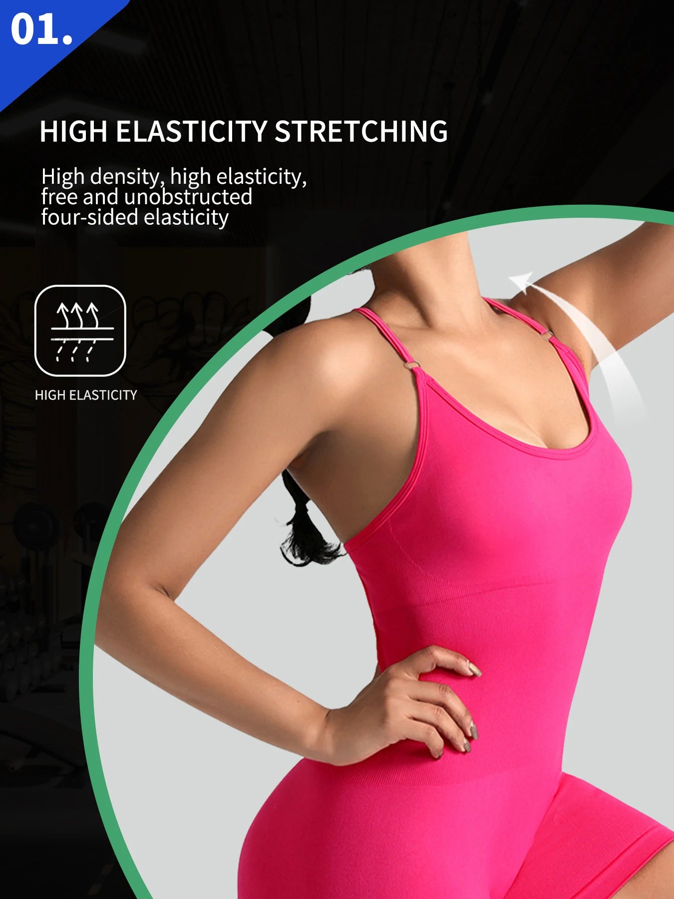 One-Piece  Open Back Yoga Jumpsuit